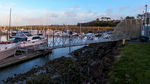 夕阳下的奥克兰游艇码头