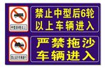 禁止驶入禁止通行交通安全标识
