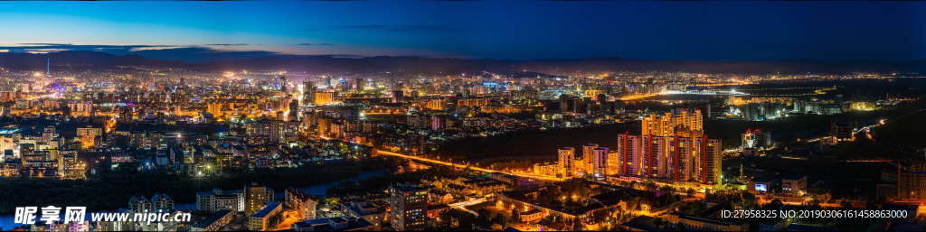 城市夜景  長圖