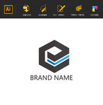 E字母设计企业logo