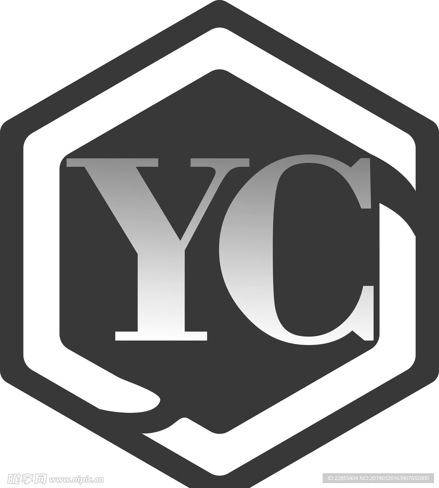 字母YC组成的logo