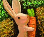 鼠绘兔子插画