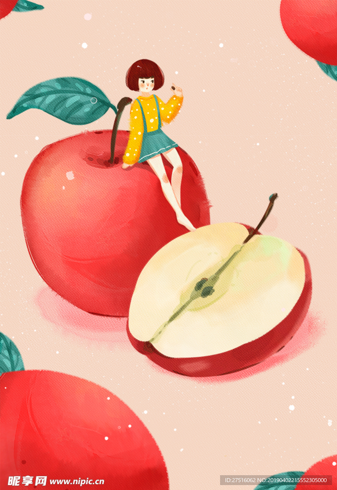 苹果插画