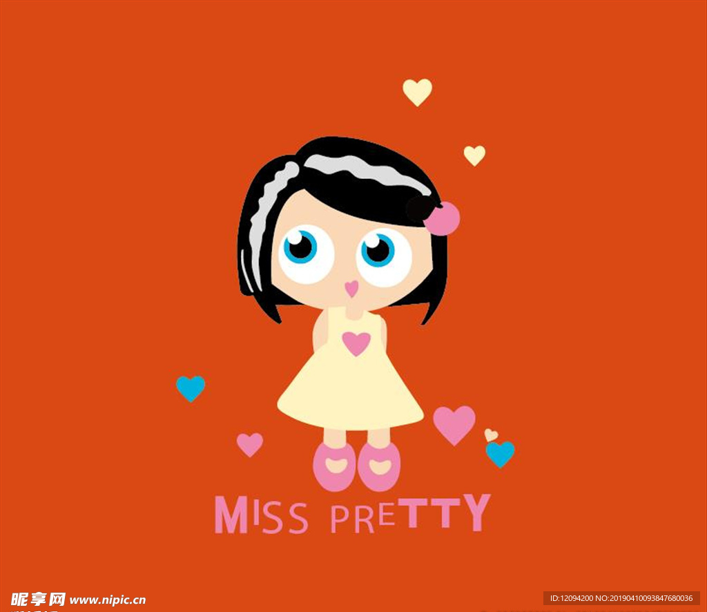 miss pretty黑發(fā)女孩