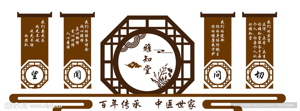 中醫(yī)館展板
