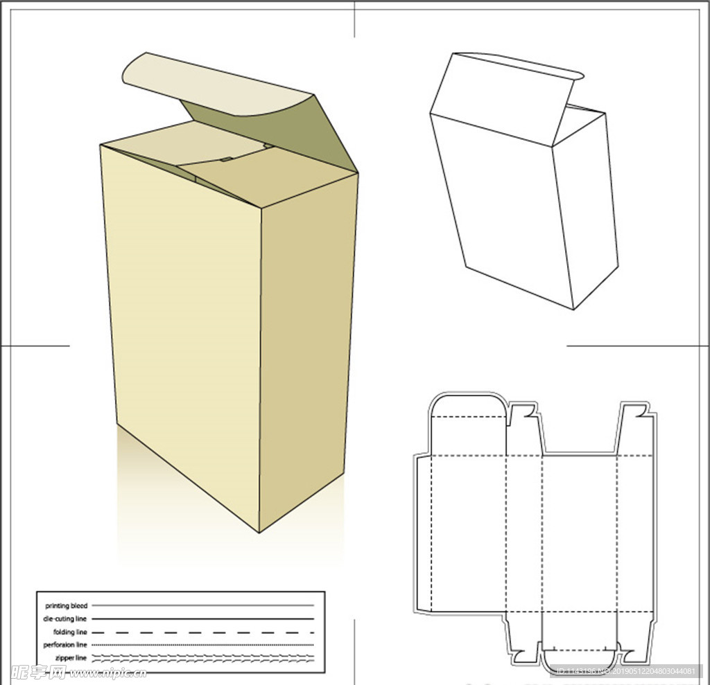 矢量盒子包裝