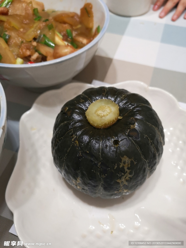 蒸熟的南瓜