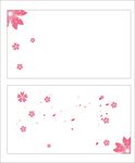 粉色樱花花朵背景90*50名片