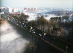 晨雾中的洋河桥