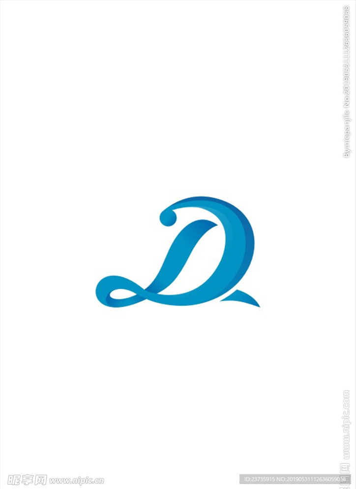 字母D logo