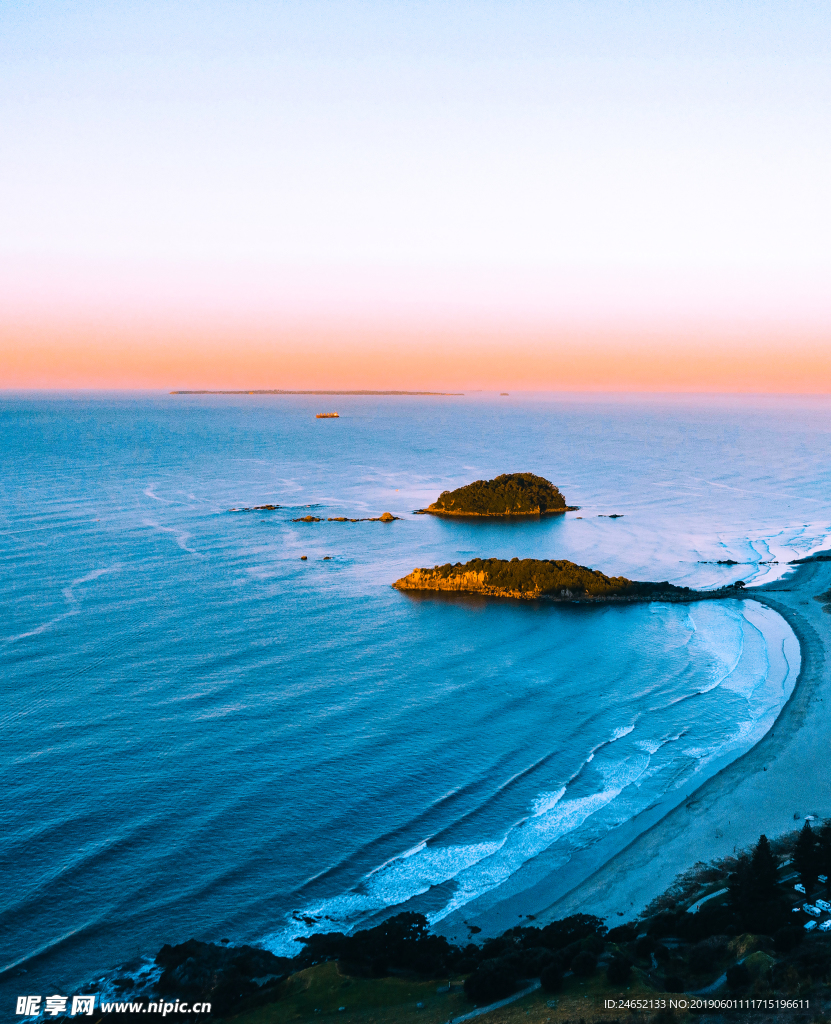 海邊夕陽