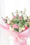 粉色玫瑰花花束高清图