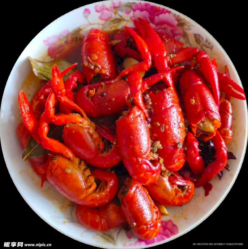 红烧小龙虾素材