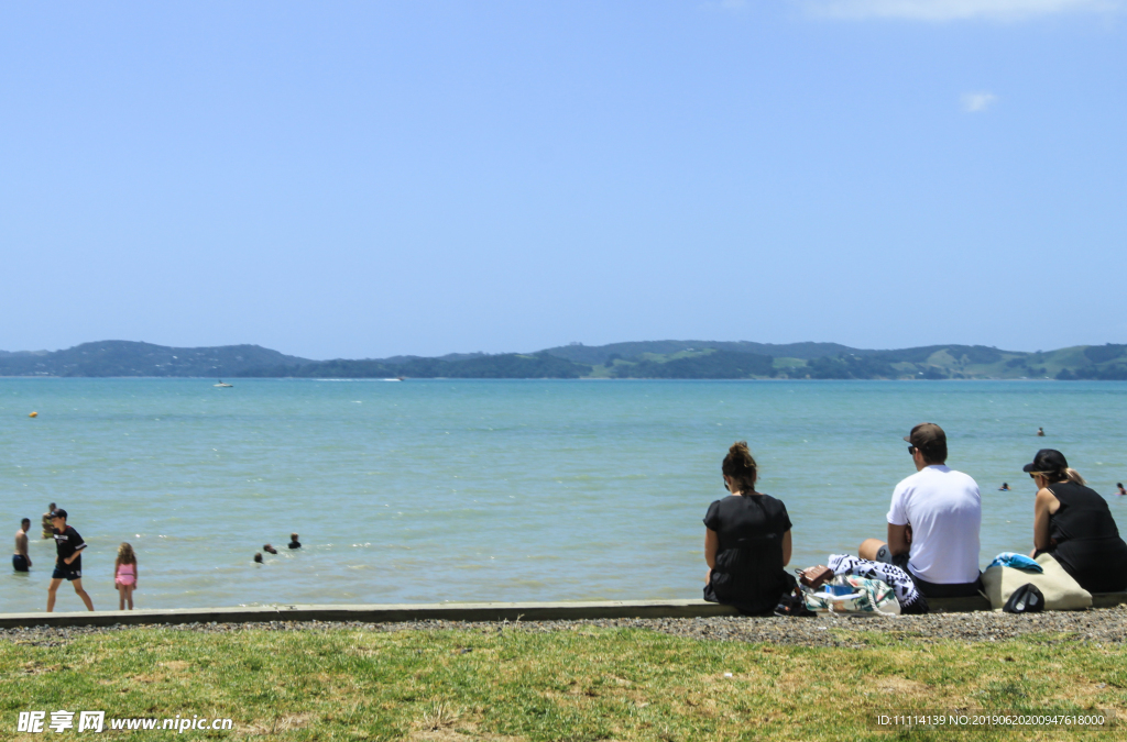 新西兰卡瓦卡瓦贝海滨风光