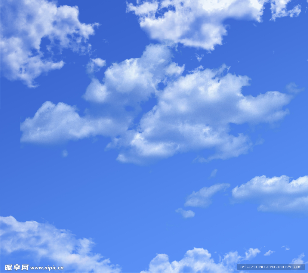 高清蓝天白云摄影图片