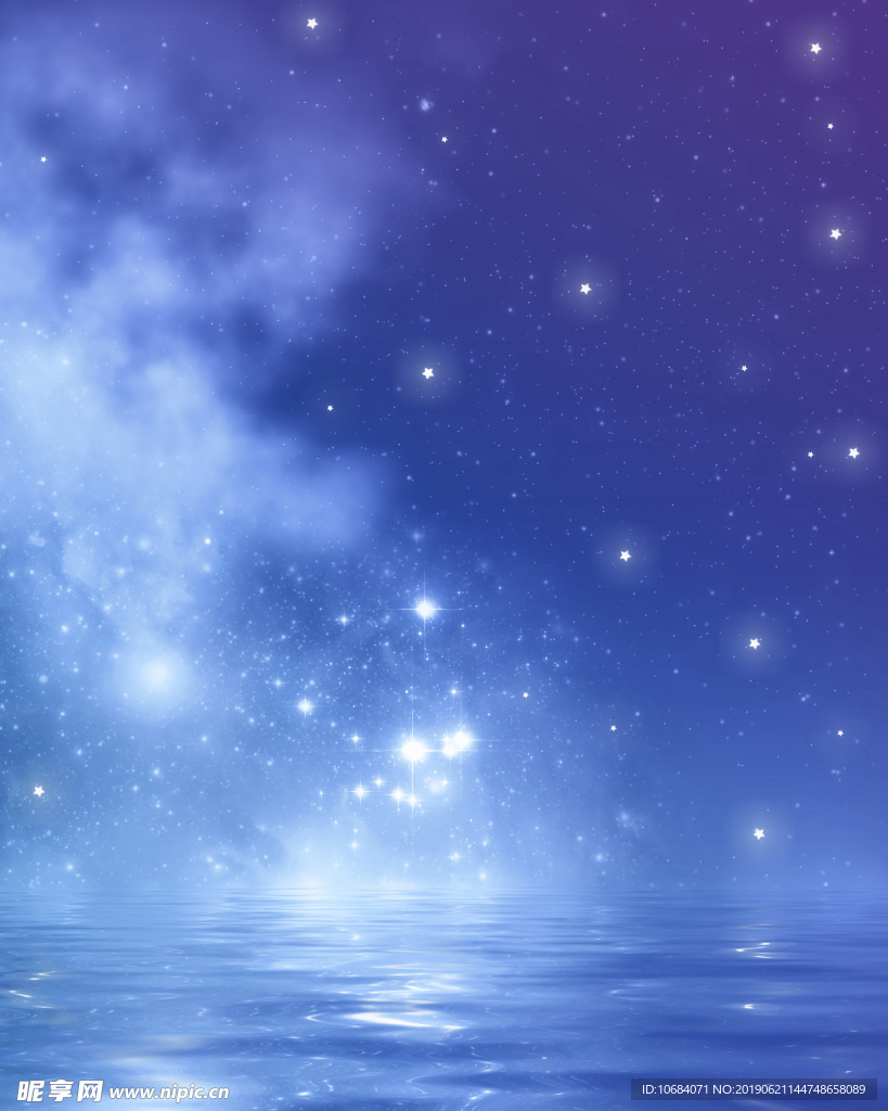 唯美星光夢幻矢量背景圖片