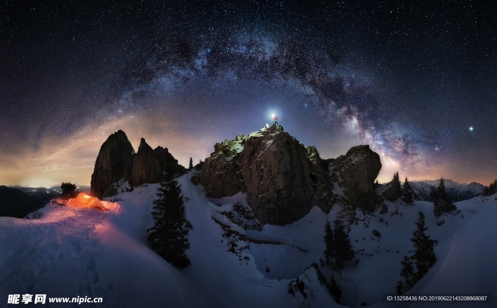 山頂星空