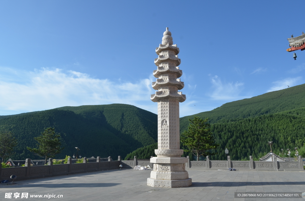 五臺山竹林寺石塔