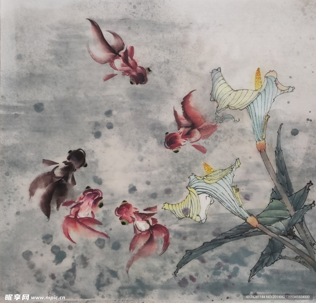 金魚戲水