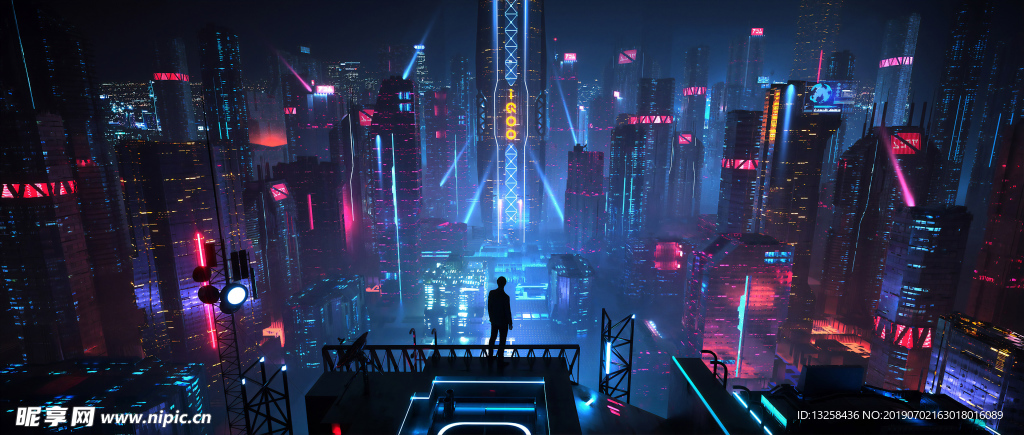 城市夜景燈光