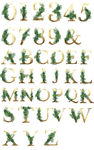 金箔森系数字字母
