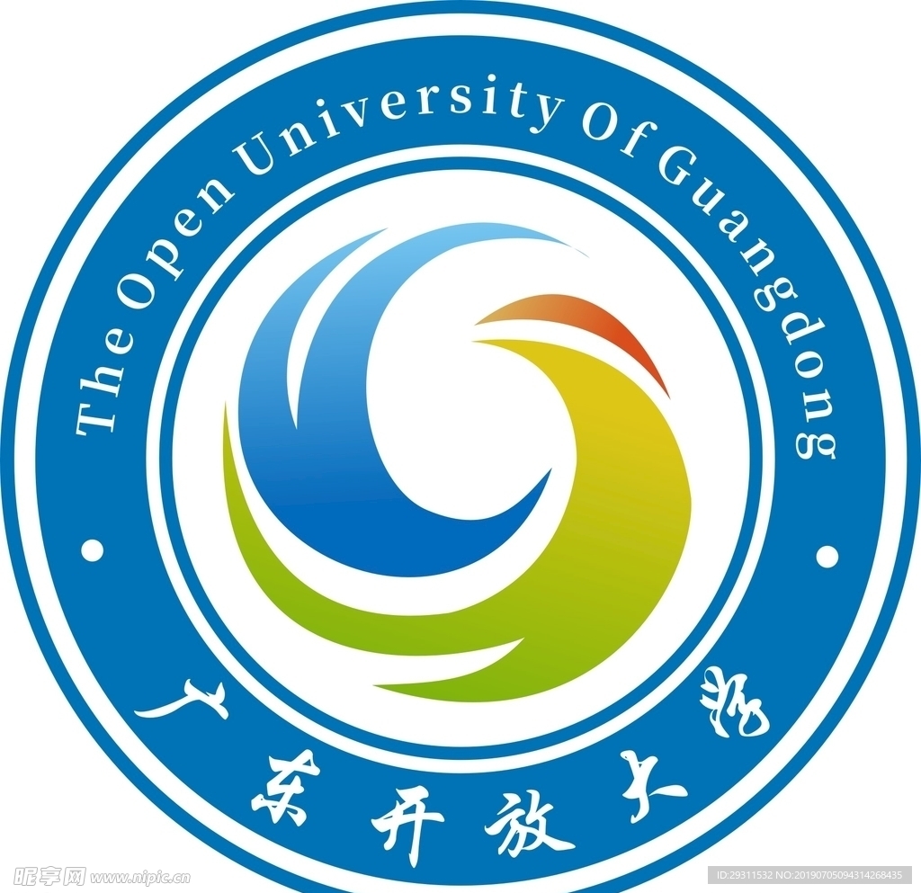 广东开放大学logo