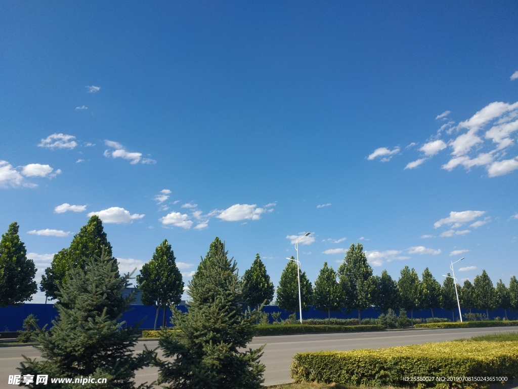 石家莊的藍天白云