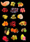 超市彩页活动水果生鲜抠图新鲜柚