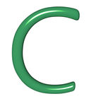 C4D翡翠字母C