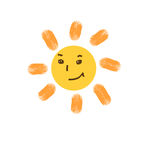 小清新可爱手绘太阳图标