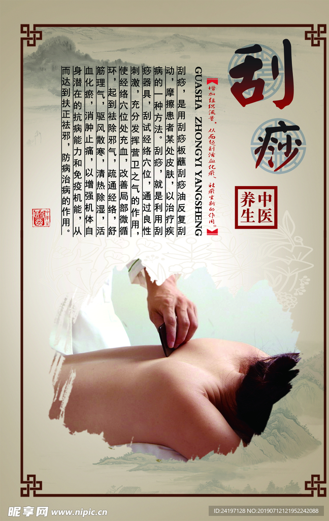中醫(yī)展板 刮痧