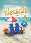 夏日海滩节海报