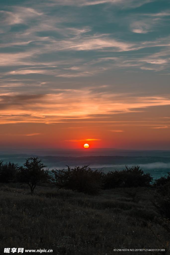 夕陽落日風景