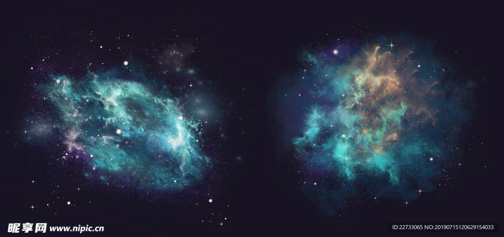 浩瀚星空宇宙太空星云