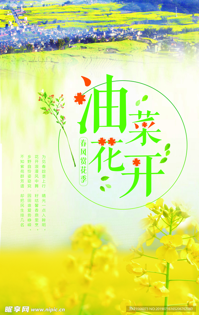 油菜花节宣传海报