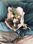 床上的花