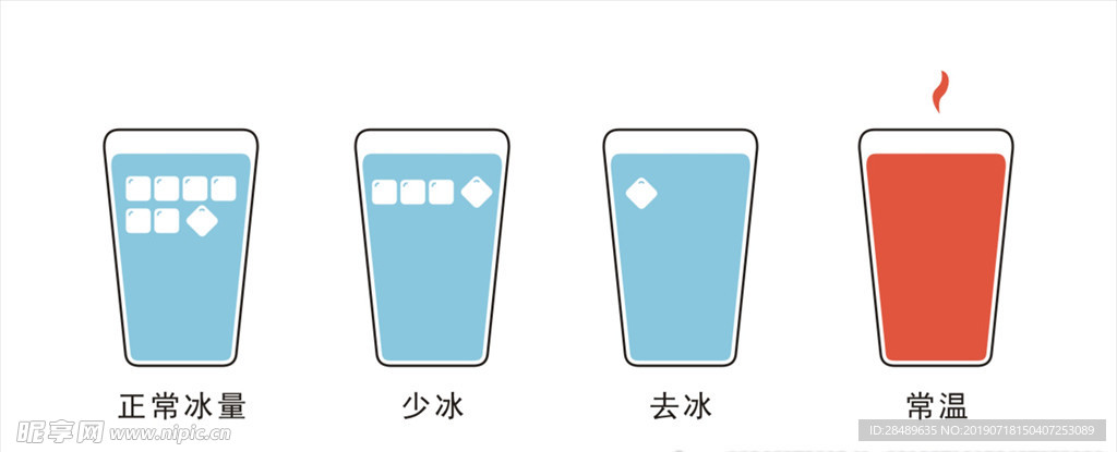 奶茶冰量图标