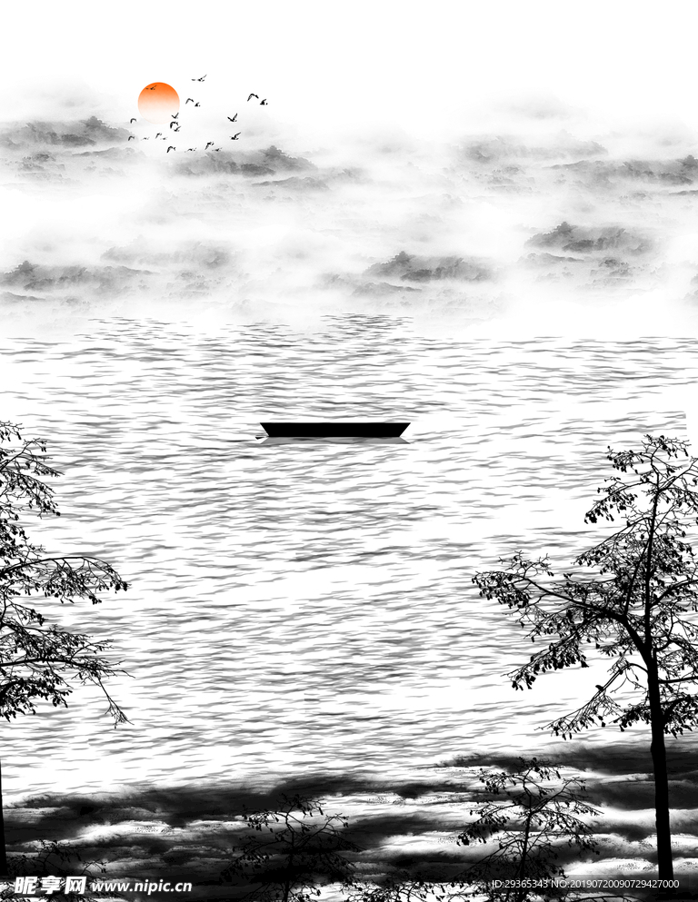 山水畫框用