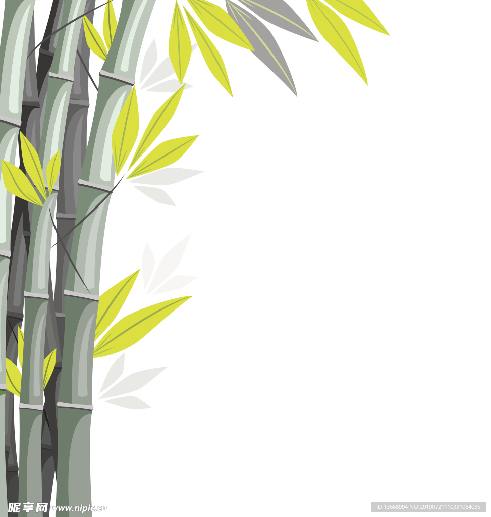 竹子背景海报