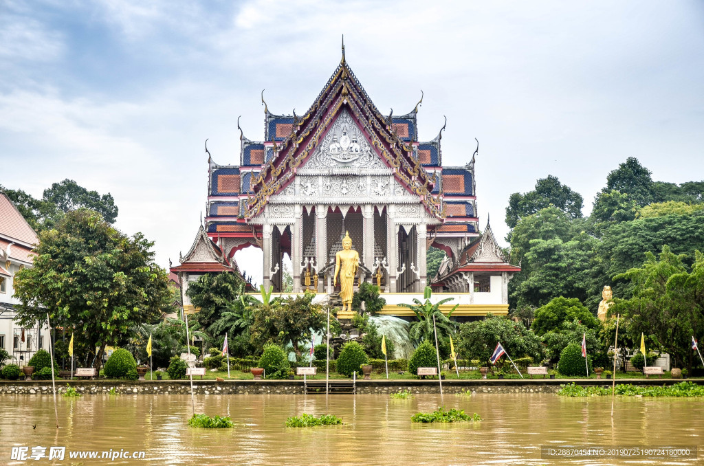 在泰國的寺廟