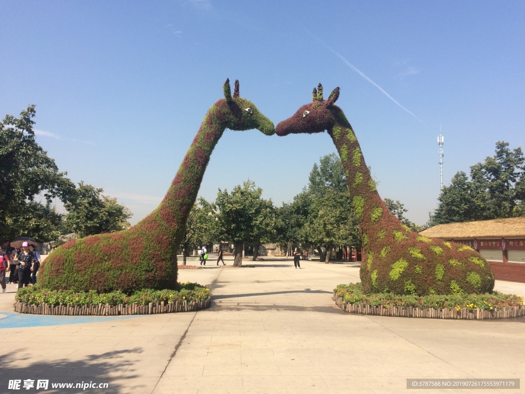 動物園綠雕