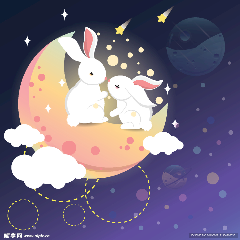 月亮上的白兔