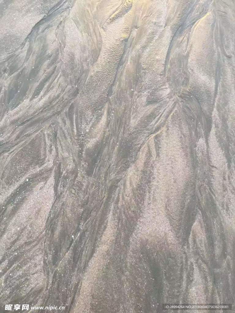 沙灘上的紋理