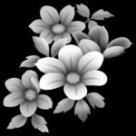花草浮雕圖
