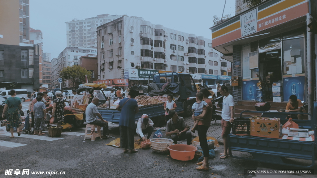 街道風景圖