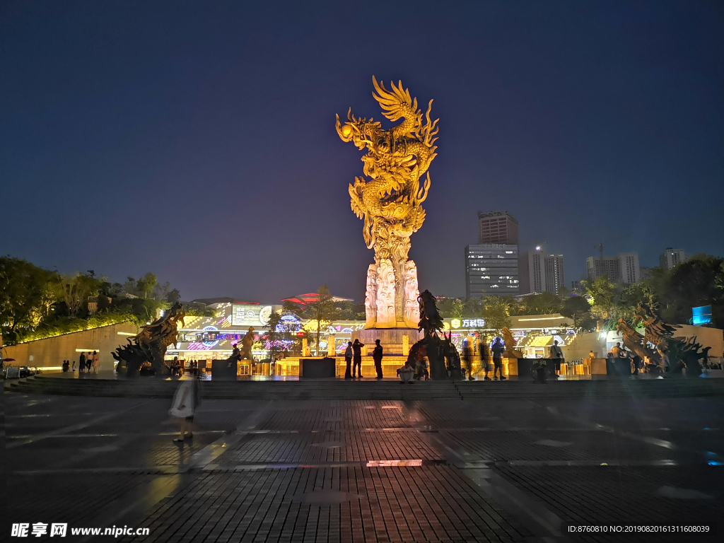 夜景雕龙