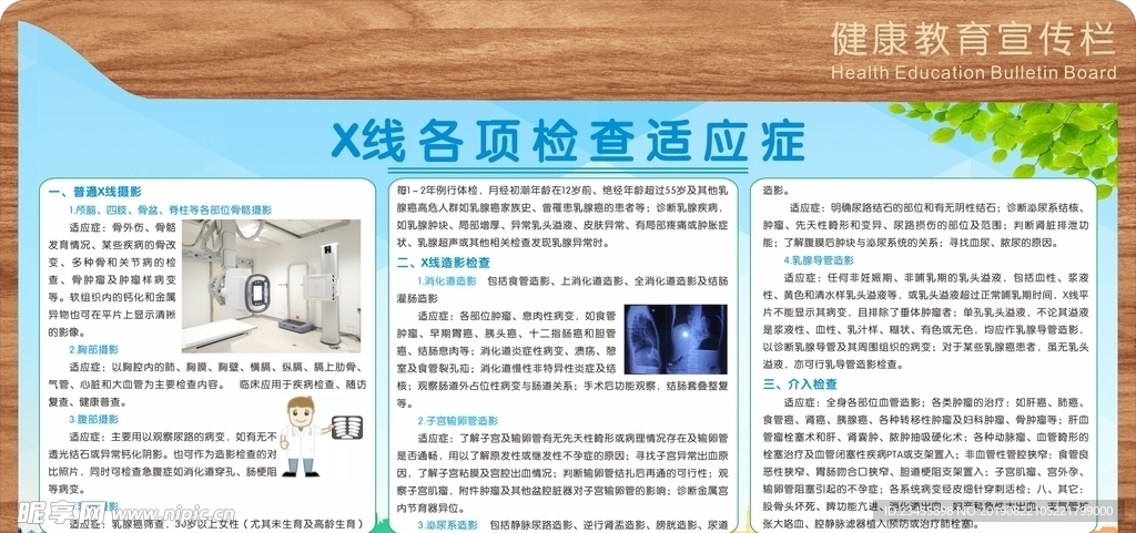 X線各項(xiàng)檢查適應(yīng)癥