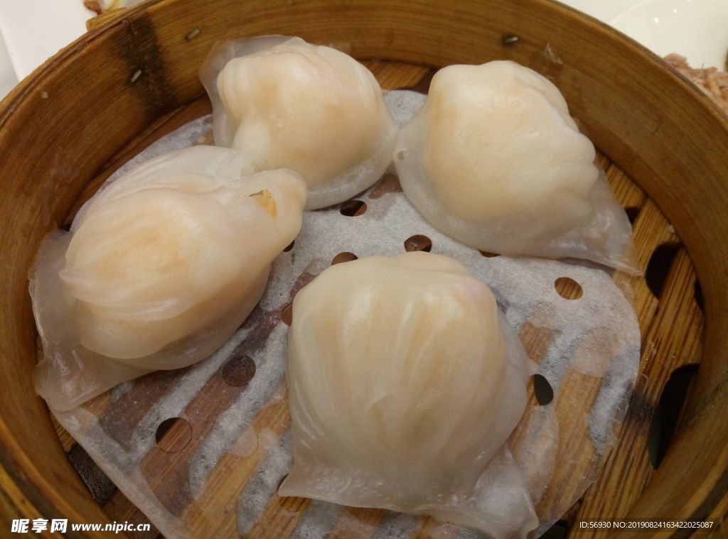 广东传统蒸笼虾饺