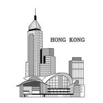 香港特点建筑物线描