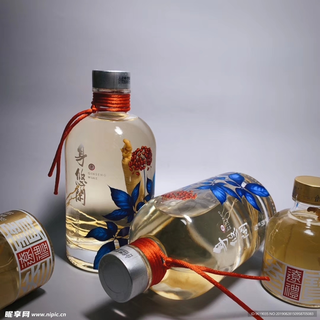 身悠閑人參酒靜物攝影